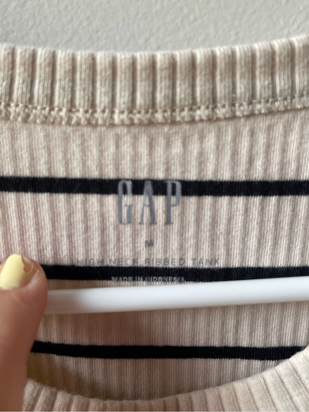 GAP Striped Ribbed Tank Top - Picture 2 of 2